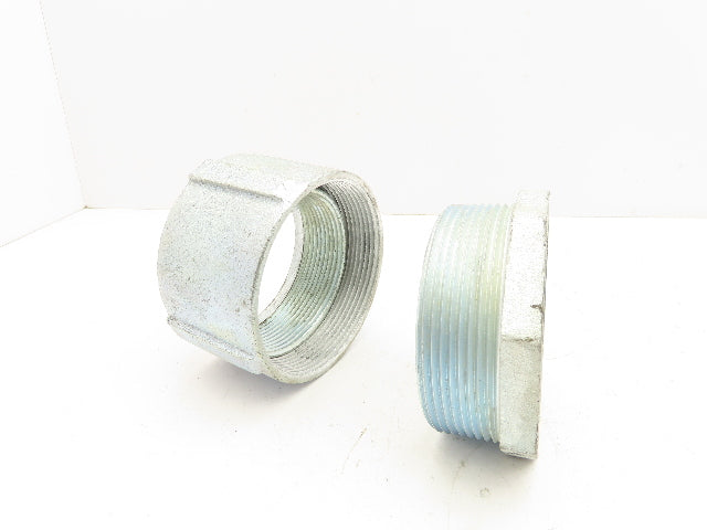 OZ Gedney 4-300 Rigid 3 Piece Coupling 3" Trade Size Malleable Iron