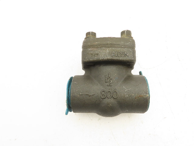 Sharpe 24834 Swing Check Valve Class 800 Steel 1-1/2" FNPT Threaded