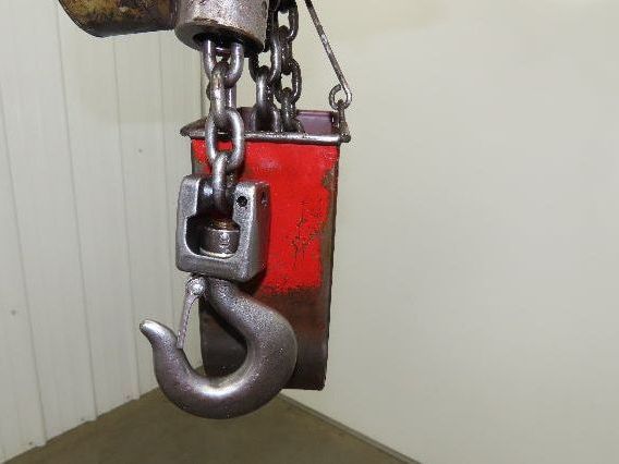 Chicago Pneumatic 1/4 Ton 500Lb Power Vane Air Chain Hoist 10' 3" Lift Pendant