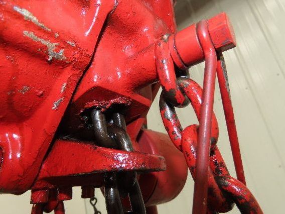 Chicago Pneumatic 1/4 Ton 500Lb Power Vane Air Chain Hoist 10' 2" Lift Pendant