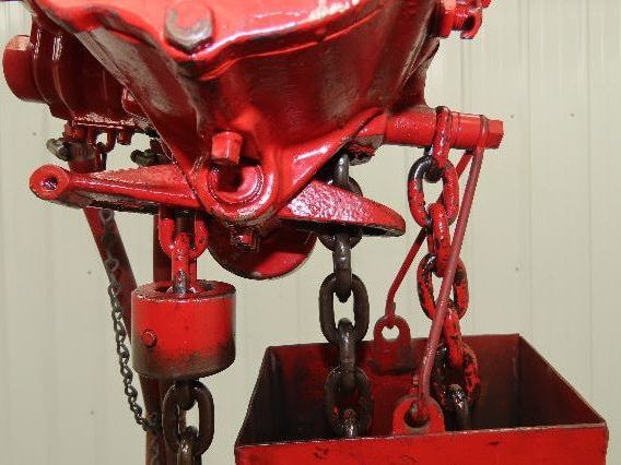 Chicago Pneumatic 1/4 Ton 500Lb Power Vane Air Chain Hoist 10' 2" Lift Pendant