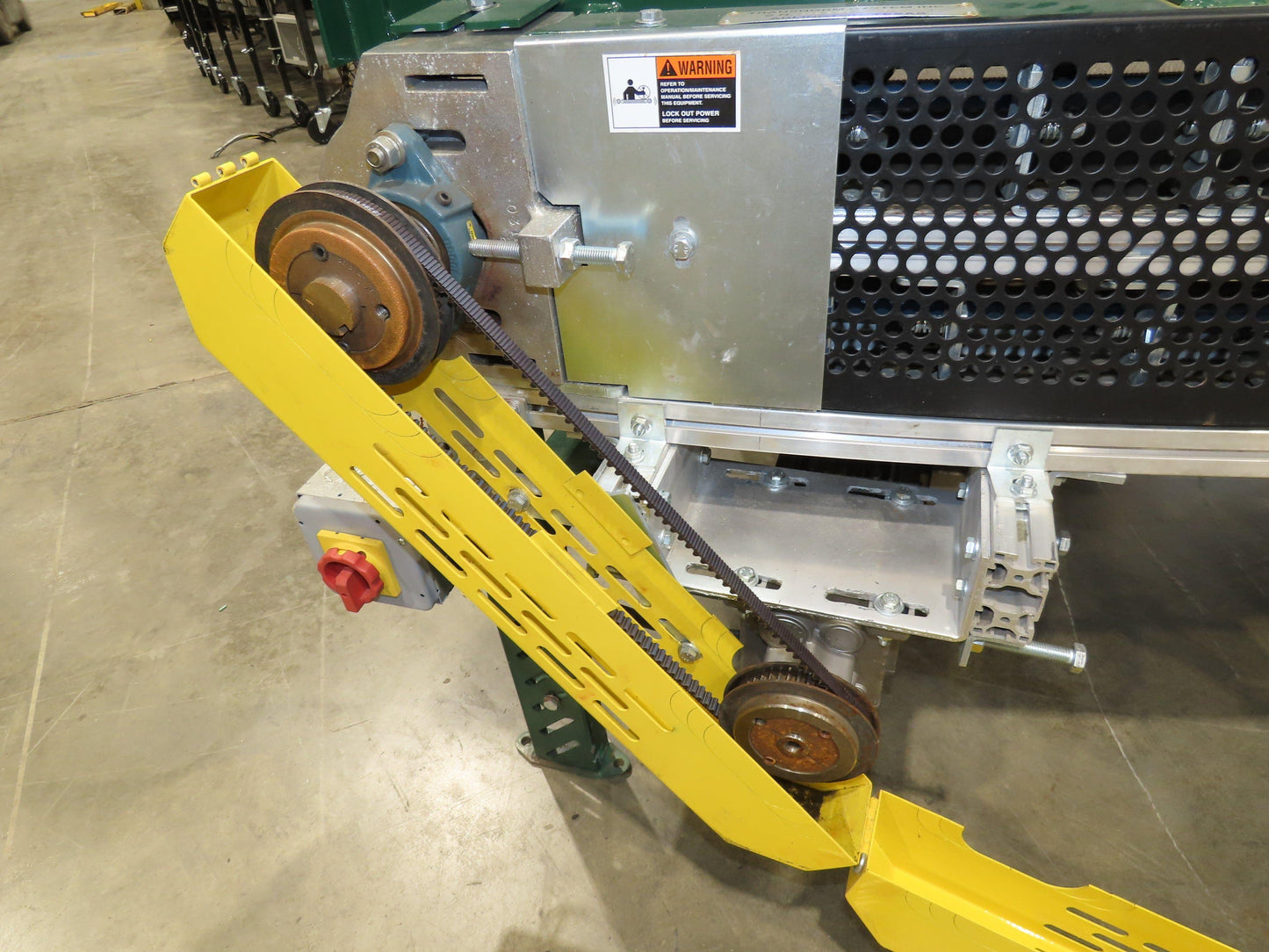 Transnorm TS1500/140 45° RH Curve 32" Belt Conveyor 300 FPM Belt Drive 460V 3PH