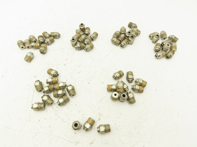 Norgren 124250438 Pneumatic Male Adapter 1/4" Tube x 1/2" MNPT Lot of 63