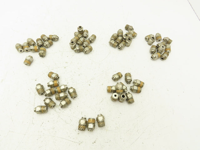 Norgren 124250438 Pneumatic Male Adapter 1/4" Tube x 1/2" MNPT Lot of 63