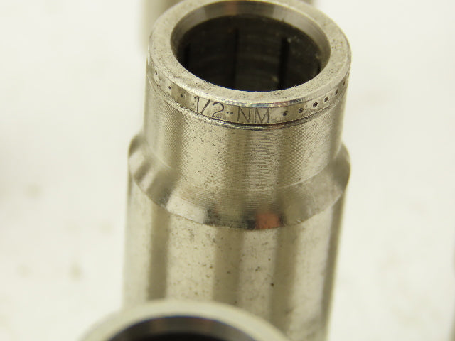 Norgren 120200700 Pneufit Union 1/2" OD x 1/2" OD Tube Push Connect Lot of 10