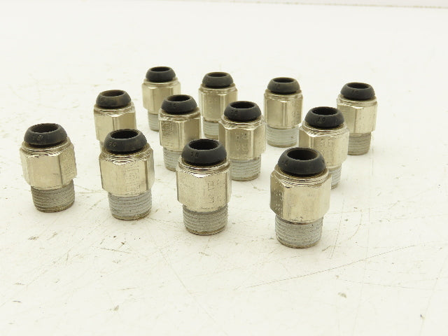 Parker W68PLP-10M-6R Prestolok Push To Connect 10mm x 3/8" BSPT Lot of 12