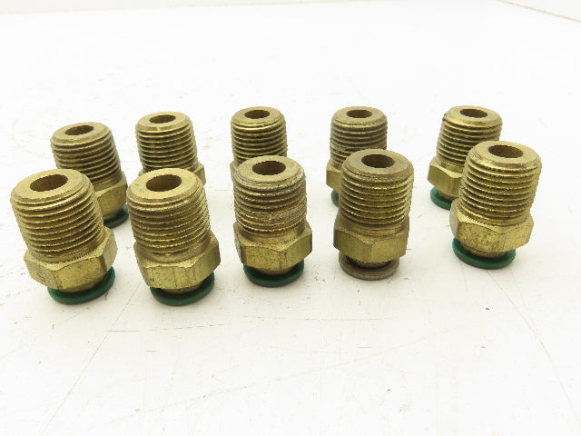 Parker W68PL-8-8 Prestolok Push Connect Fitting 1/2" OD x 1/2" MNPT Lot of 10