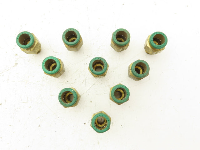 Parker W68PL-8-4 Prestolok Push Connect Fitting 1/2" OD x 1/4" MNPT Lot of 10