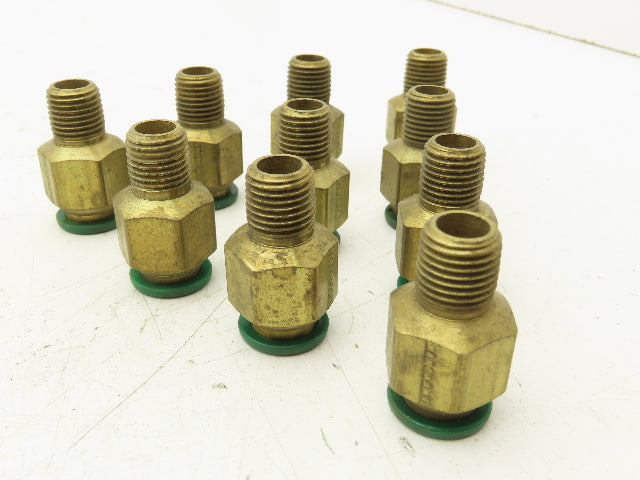 Parker W68PL-8-4 Prestolok Push Connect Fitting 1/2" OD x 1/4" MNPT Lot of 10