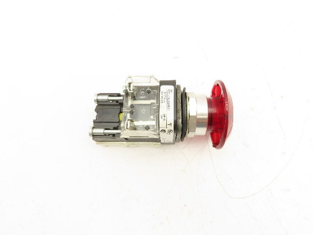 Allen Bradley 800T-FXJQ24RA1 Red Illuminated Mushroom Push/Pull Button 30mm