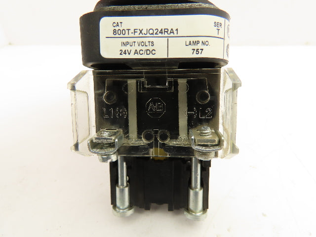 Allen Bradley 800T-FXJQ24RA1 Red Illuminated Mushroom Push/Pull Button 30mm