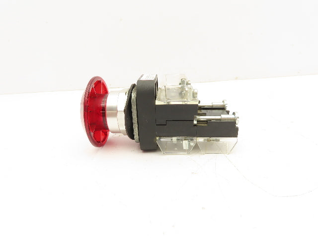 Allen Bradley 800T-FXJQ24RA1 Red Illuminated Mushroom Push/Pull Button 30mm