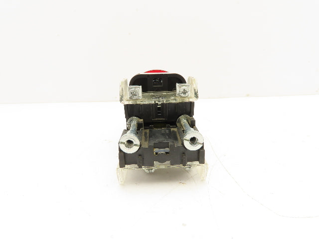 Allen Bradley 800T-FXJQ24RA1 Red Illuminated Mushroom Push/Pull Button 30mm