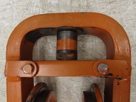 Cleveland Tramrail Underhung Bridge Crane End Truck H-1/2 Idler Head WA 5"Wheels