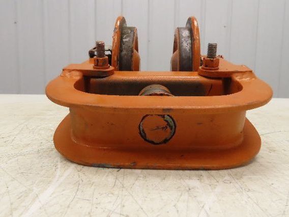 Cleveland Tramrail Underhung Bridge Crane End Truck H-1/2 Idler Head WA 5"Wheels