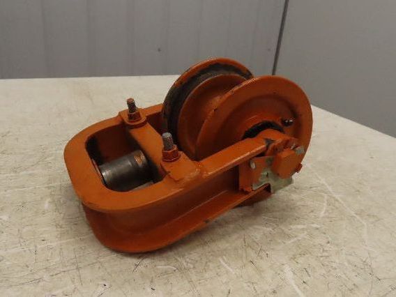 Cleveland Tramrail Underhung Bridge Crane End Truck H-1/2 Idler Head WA 5"Wheels