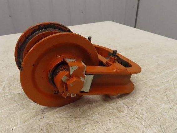 Cleveland Tramrail Underhung Bridge Crane End Truck H-1/2 Idler Head WA 5"Wheels