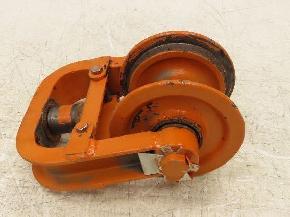 Cleveland Tramrail Underhung Bridge Crane End Truck H-1/2 Idler Head WA 5"Wheels