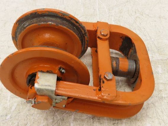 Cleveland Tramrail Underhung Bridge Crane End Truck H-1/2 Idler Head WA 5"Wheels