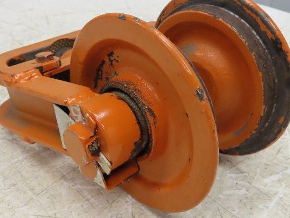Cleveland Tramrail Underhung Bridge Crane End Truck H-1/2 Idler Head WA 5"Wheels