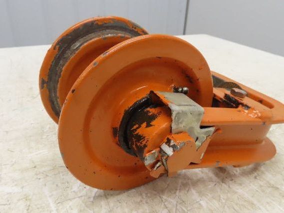Cleveland Tramrail Underhung Bridge Crane End Truck H-1/2 Idler Head WA 5"Wheels