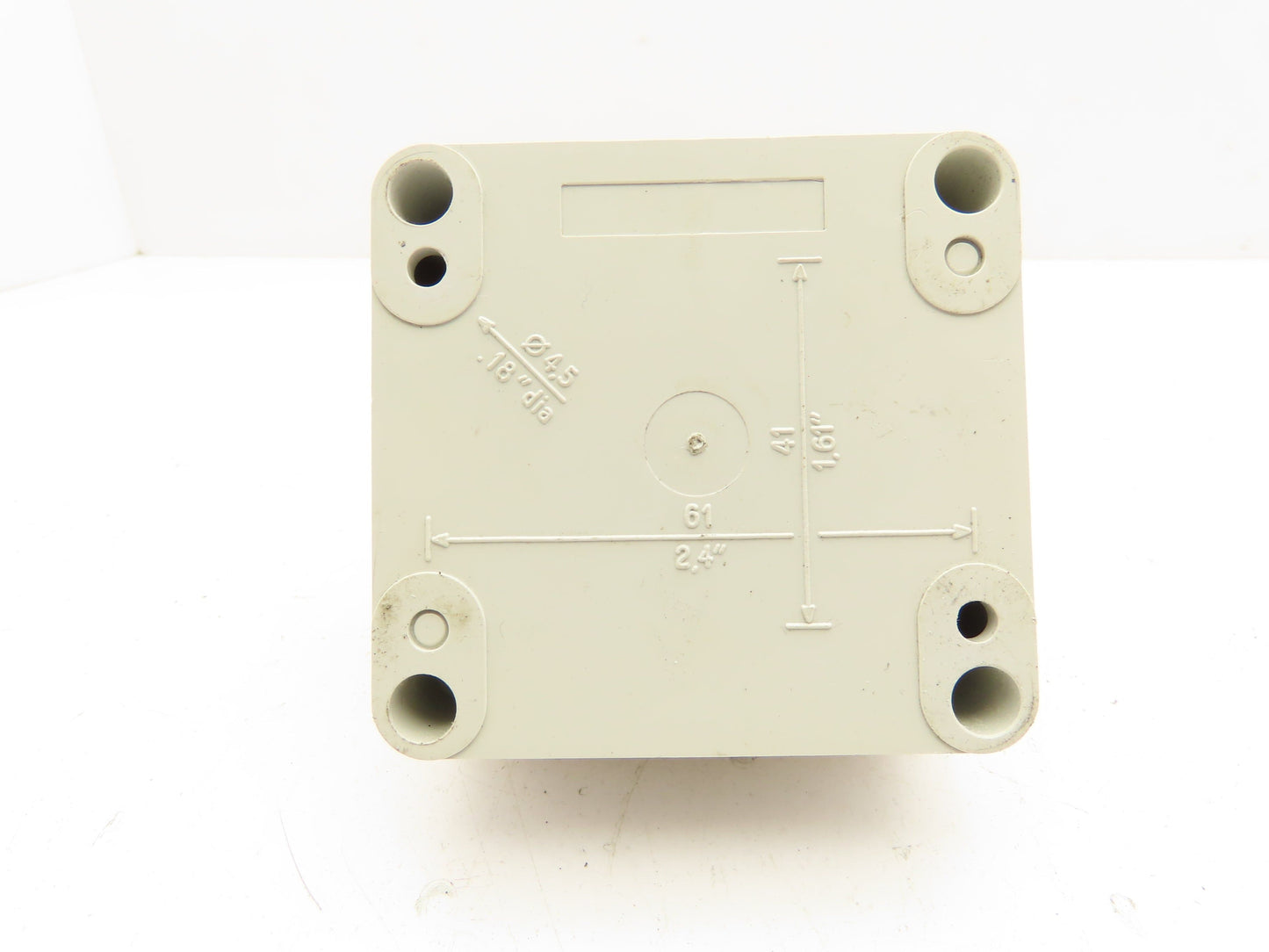 Baco LBX11302 Red E-Stop Key Reset Enclosure 3x3"