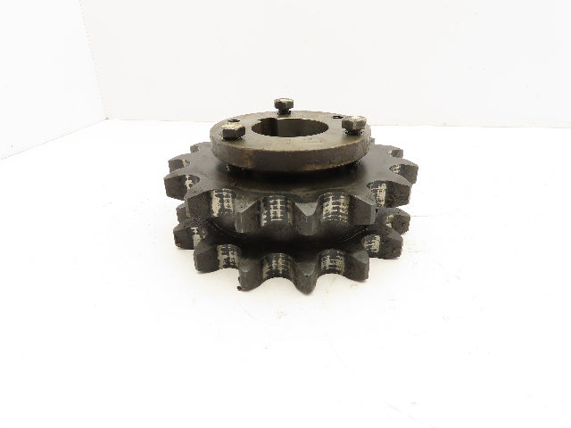 Double Roller Chain Sprocket 15-Tooth 1.25" Pitch 2" Bore