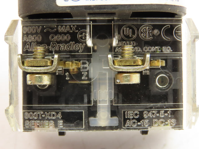 Allen Bradley 800T-FXA5 Red Mushroom Push/Pull E-Stop Button 30mm