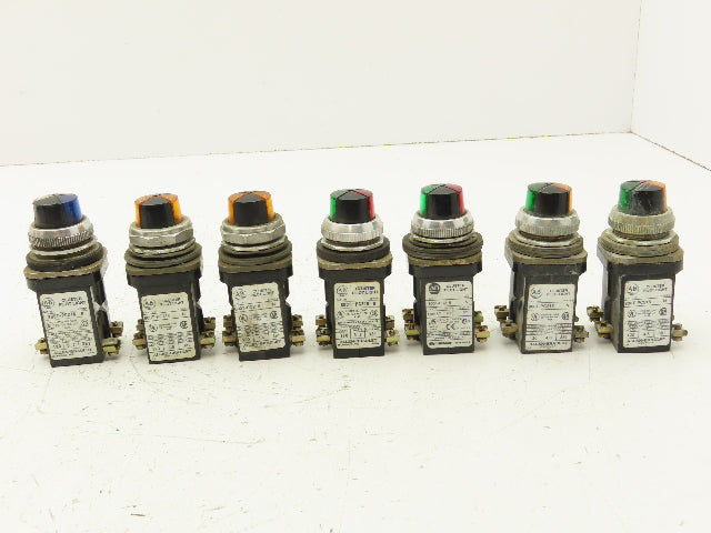 Allen Bradley 800T-PC216 Cluster Pilot Light 30mm Mixed Lot of 7