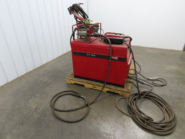 Lincoln CV 655 Mig Welder 650A Welding Power Source DH-10 Double Header 3Ph