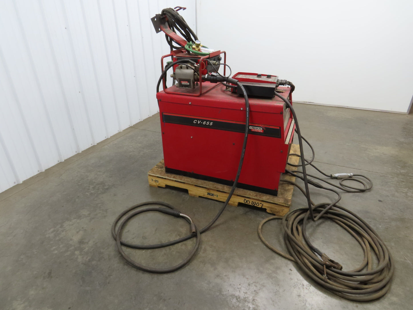 Lincoln CV 655 Mig Welder 650A Welding Power Source DH-10 Double Header 3Ph