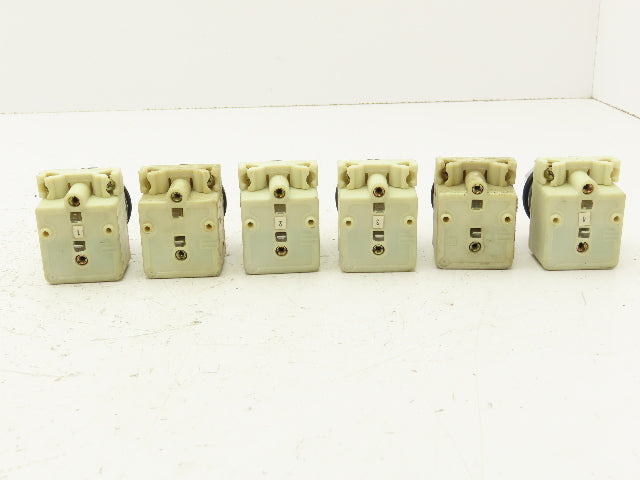 Square D KM1 LAMP 755 Red Pilot Indicator Light 30mm Lot of 6
