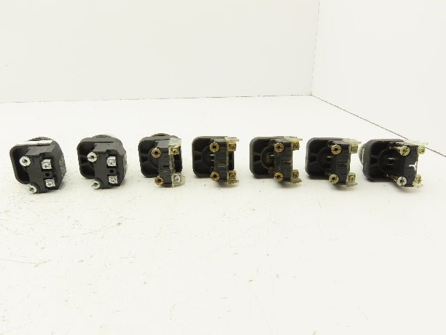 Allen Bradley 800T-Q10 White Pilot Indicator Light 30mm Mixed Lot of 7