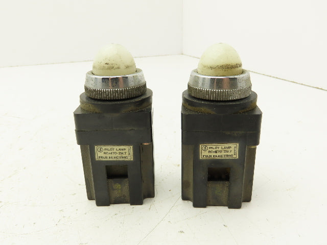 Fuji Electric RCA470-ZM.T White Pilot Indicator Light Lot of 2