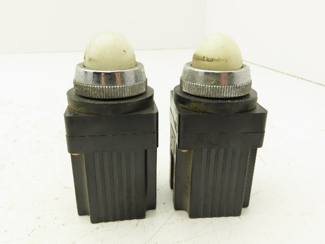 Fuji Electric RCA470-ZM.T White Pilot Indicator Light Lot of 2