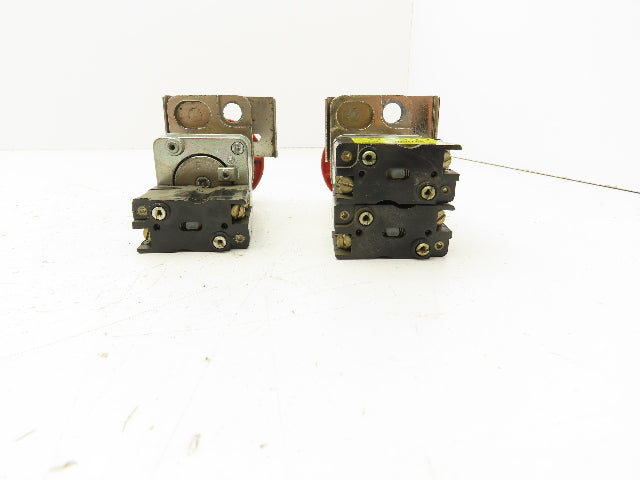 Rees 50703N0 Red Flat Emergency Push/Pull Button w/Padlock 30mm Lot of 2