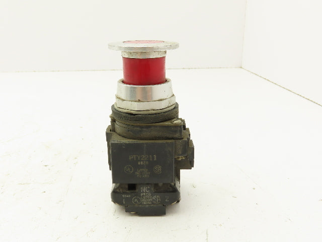 PTY2211 Red Push/Pull Button Contactor 30mm