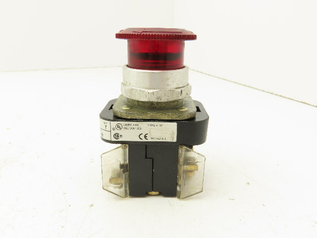 Allen Bradley 800T-FXTQH24RA1 Red Illuminated Push/Pull Button 30mm