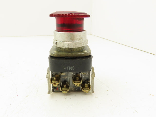 Allen Bradley 800T-FXTQH24RA1 Red Illuminated Push/Pull Button 30mm