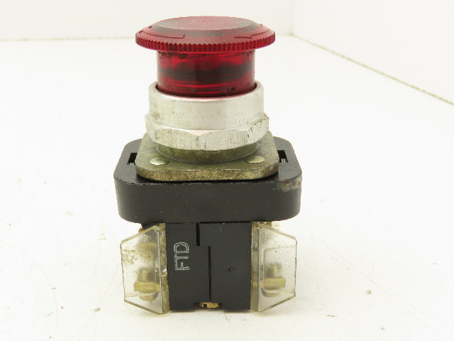 Allen Bradley 800T-FXTQH24RA1 Red Illuminated Push/Pull Button 30mm