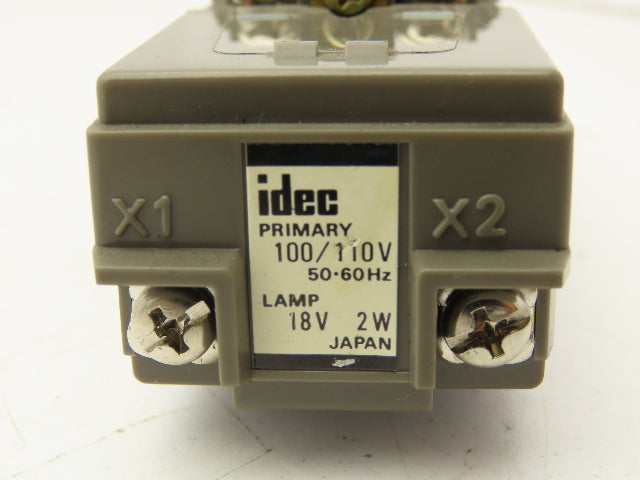 Idec LAMP 18V 2W White Illuminated Pushbutton 30mm