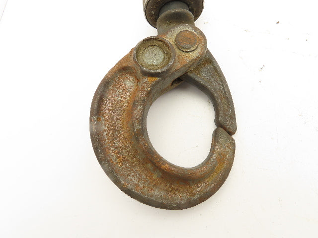 CM Lodestar 1057 R-RR Chain Hoist Latchlok Lower Hook Swivel Bearing Shank
