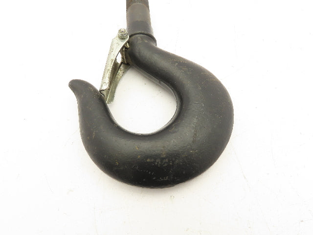 CM Lodestar 3-4 Ton Chain Hoist Upper Hook Threaded Shank w/Latch No 8