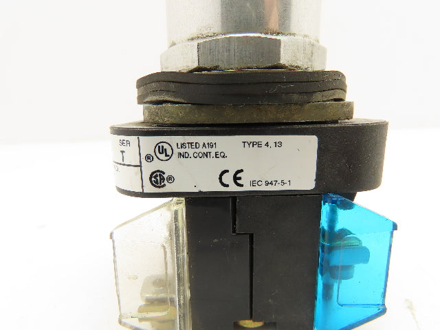 Allen Bradley 800T-QT24BAV Blue Illuminated Pushbutton 30mm