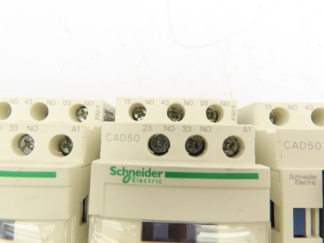 Schneider Electric CAD50 Contactor Relay 120V Coil Lot of 4