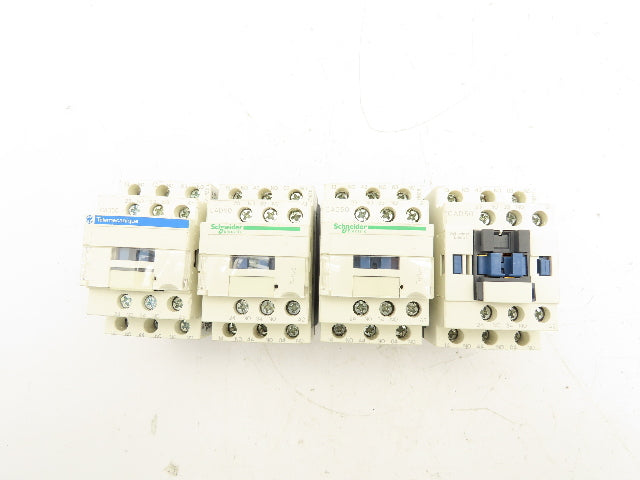 Schneider Electric CAD50 Contactor Relay 120V Coil Lot of 4