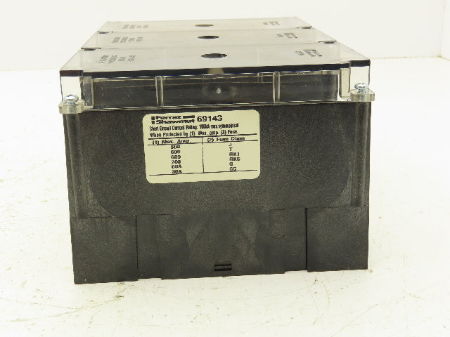 Ferraz Shawmut 69143 Power Distribution Block 3 Pole 600V