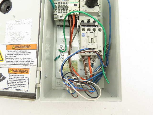 Dematic Manual Motor Circuit Breaker Contactor Disconnect Box 480V 140M-C2E-B63