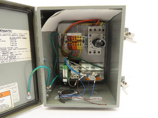 Dematic Manual Motor Circuit Breaker Contactor Disconnect Box 480V 140M-C2E-B40