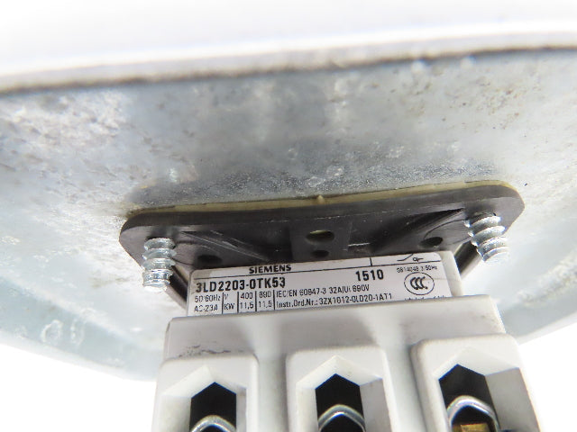 Siemens 3LD2203-OTK53 Rotary Disconnect Switch 2-Gang Steel Outlet Box Lot of 4